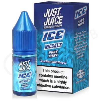 Pure Mint Nic Salt E-Liquid by Just Juice Ice