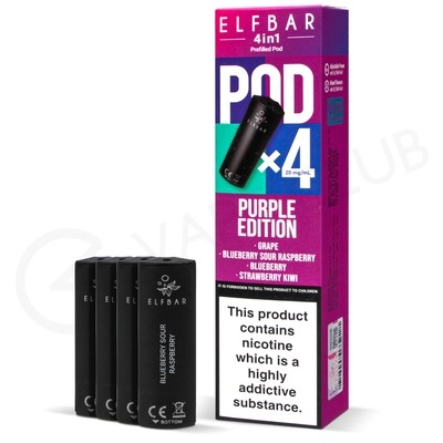 Purple Edition Elf Bar 4 in 1 Prefilled Pods