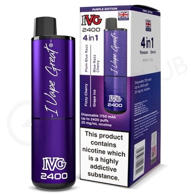 Purple Edition IVG 2400 Disposable Vape