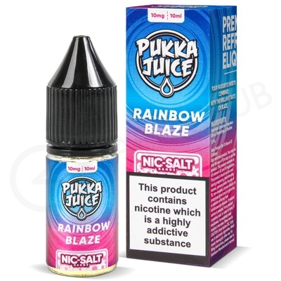 Rainbow Blaze Nic Salt E-Liquid by Pukka Juice