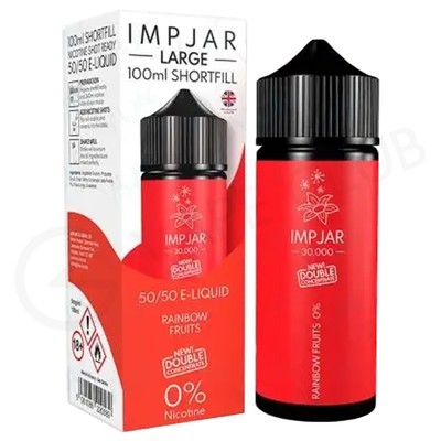 Rainbow Fruits Shortfill E-Liquid by Imp Jar Large 100ml