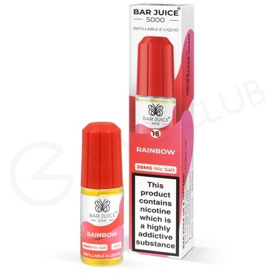 Rainbow Nic Salt E-Liquid by Bar Juice 5000