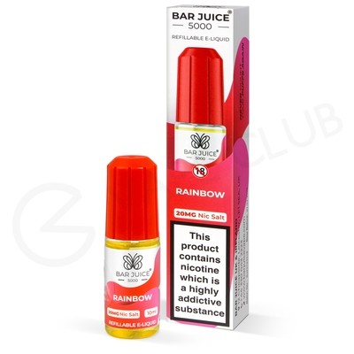 Rainbow Nic Salt E-Liquid by Bar Juice 5000