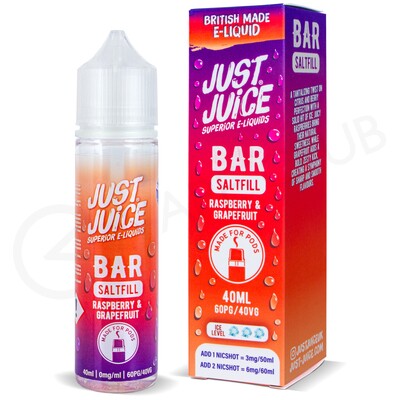 Raspberry & Grapefruit Saltfill E-Liquid by Just Juice Bar 40ml