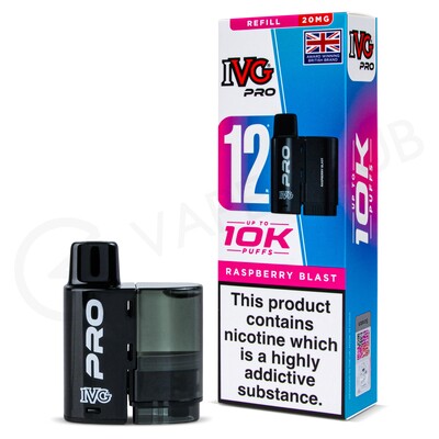 Raspberry Blast IVG Pro 12 Refill Pack