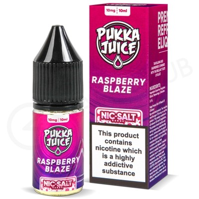 Raspberry Blaze Nic Salt E-Liquid by Pukka Juice