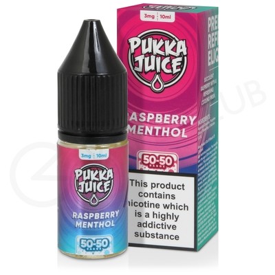 Raspberry Menthol E-Liquid by Pukka Juice 50/50