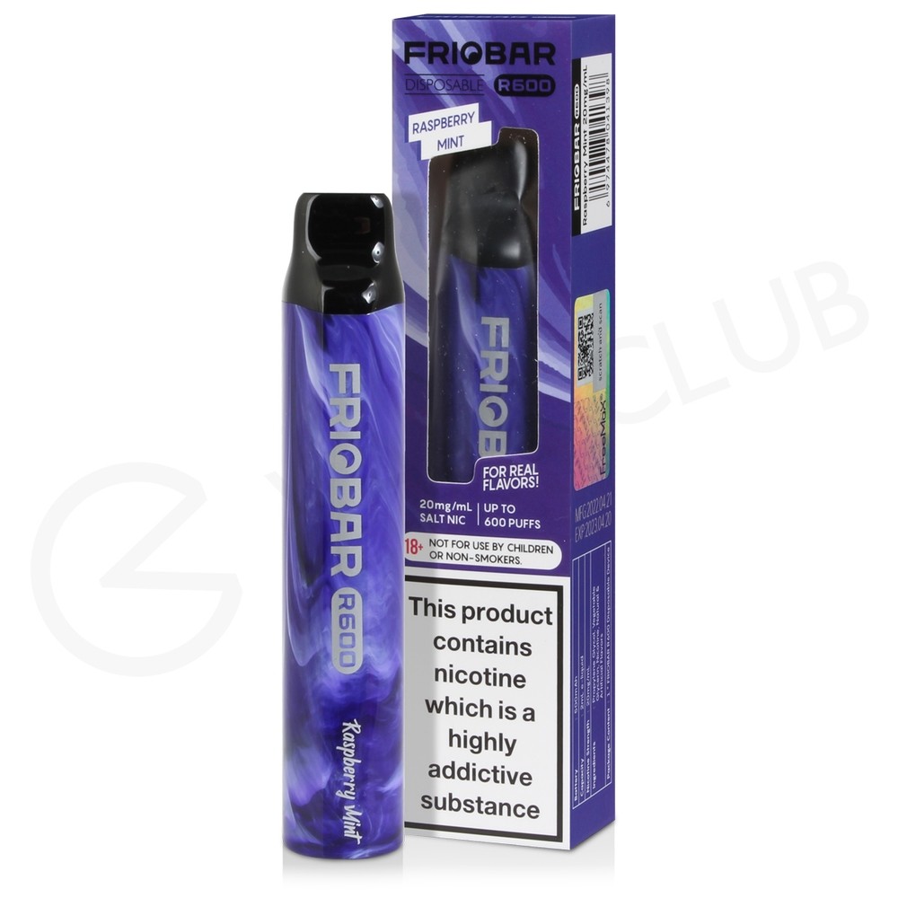 Raspberry Mint Friobar R600 Disposable Vape