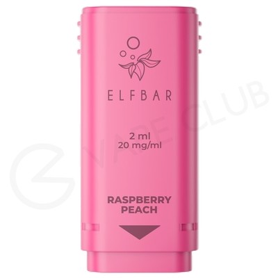 Raspberry Peach Elf Bar 1200 Prefilled Pod