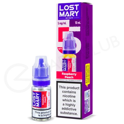 Raspberry Peach Nic Salt E-Liquid by Lost Mary