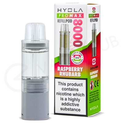 Raspberry Rhubarb Hyola Pro Max 8000 Refill Pack
