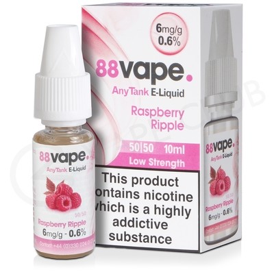 Raspberry Ripple E-Liquid by 88Vape Any Tank