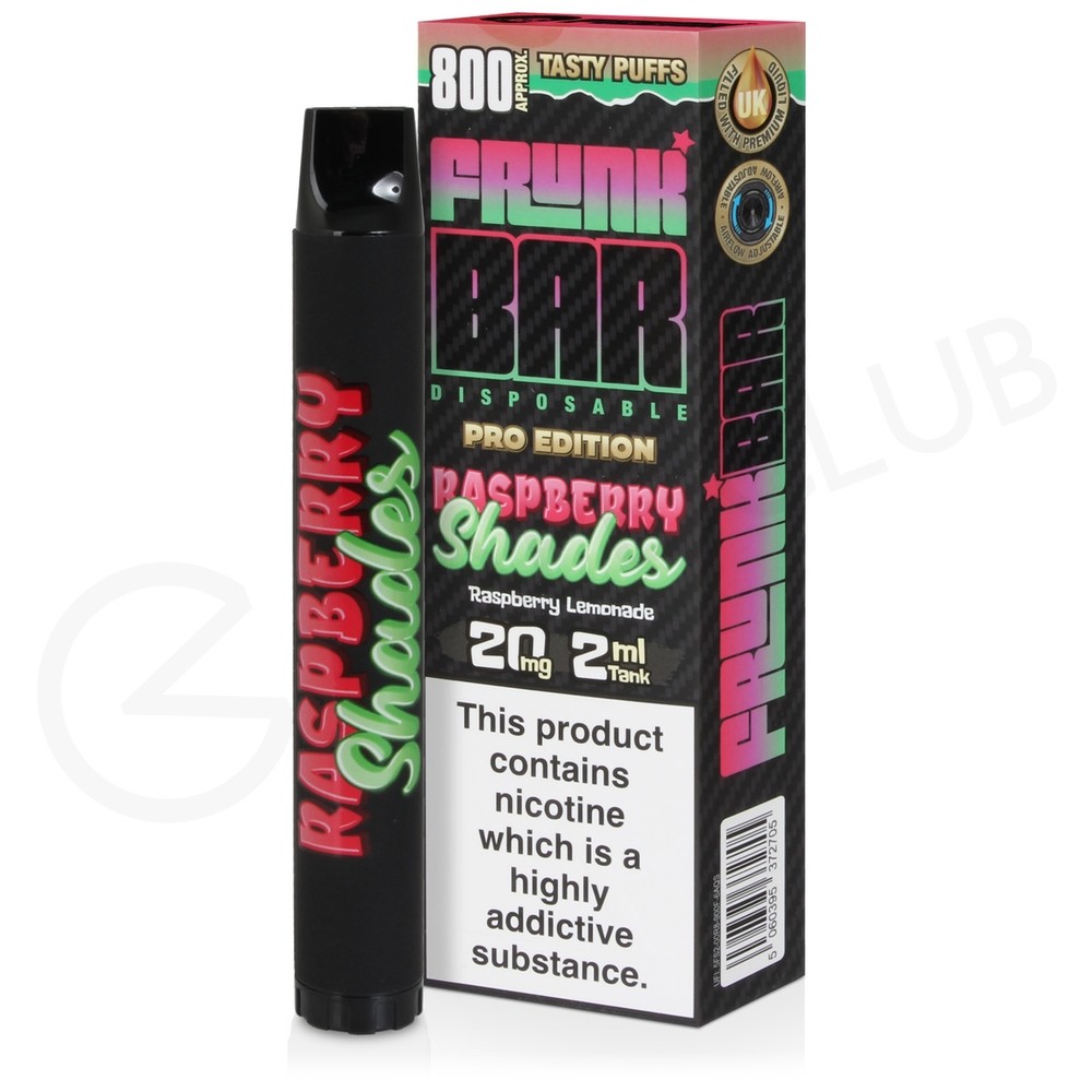 Raspberry Shades Frunk Bar Pro Disposable Vape