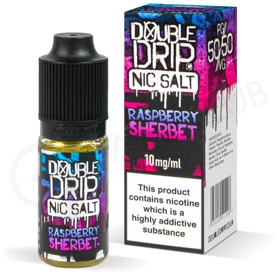 Raspberry Sherbet Nic Salt E-Liquid by Double Drip