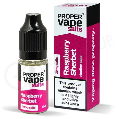 Raspberry Sherbet Nic Salt E-Liquid by Proper Vape