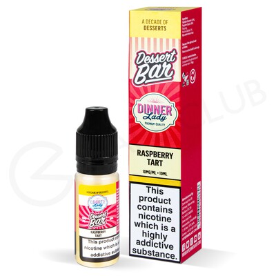 Raspberry Tart Nic Salt E-Liquid by Dinner Lady Dessert Bar Salts