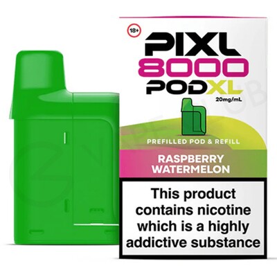 Raspberry Watermelon Pixl 8000 Refill Pod