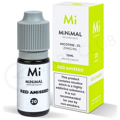 Red Aniseed Nic Salt E-Liquid by Minimal