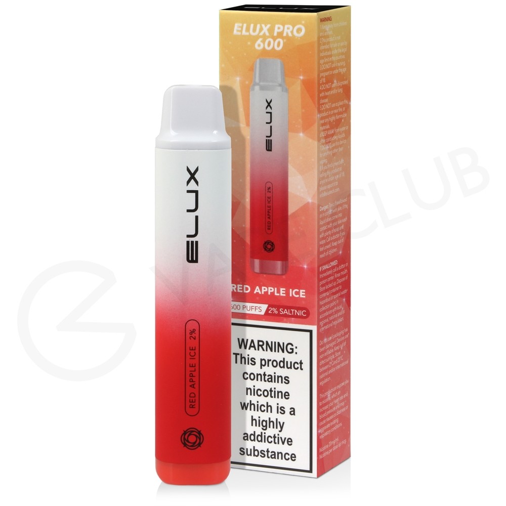 Red Apple Ice Elux Pro 600 Disposable Vape