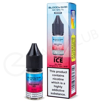 Red Apple Ice Nic Salt E-Liquid by Bloody Bar