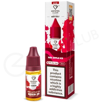 Red Apple Ice Nic Salt E-Liquid by Crystal Clear