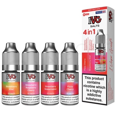 Red Edition Nic Salt E-Liquid by IVG 4 in 1 Salts