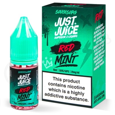 Red Mint Nic Salt E-Liquid by Just Juice