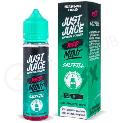 Red Mint Saltfill E-Liquid by Just Juice Menthol 40ml
