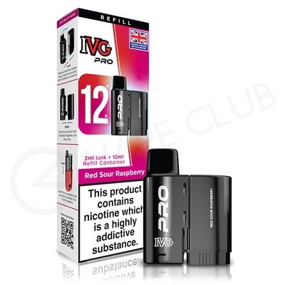 Red Sour Raspberry IVG Pro 12 Refill Pack