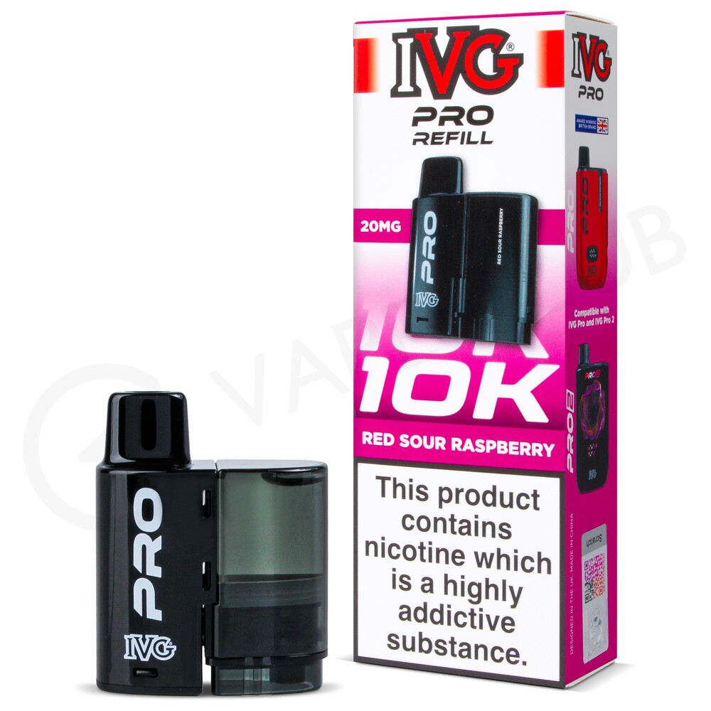 Red Sour Raspberry IVG Pro 12 Refill Pack