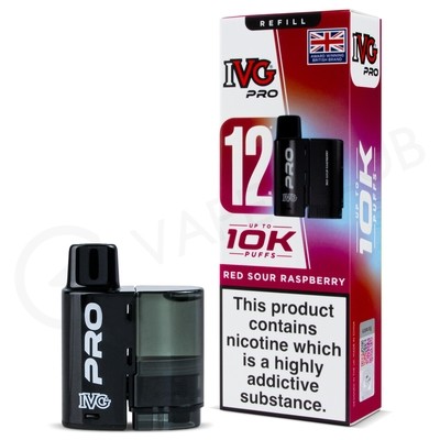Red Sour Raspberry IVG Pro 12 Refill Pack