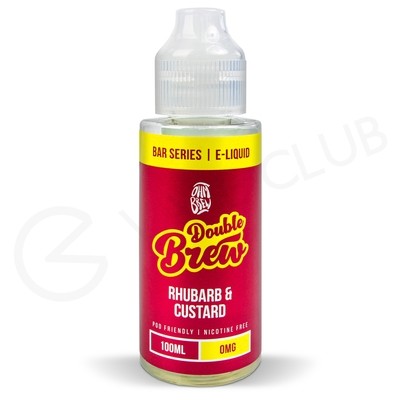 Rhubarb & Custard Shortfill E-Liquid by Double Brew Bar Series 100ml