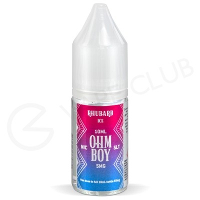 Rhubarb Ice Nic Salt E-Liquid by Ohm Boy SLT