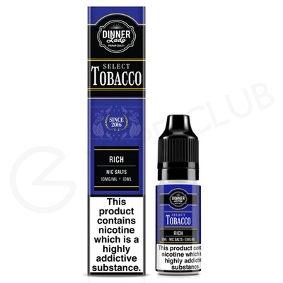 Rich Nic Salt E-Liquid by Dinner Lady Select Tobacco