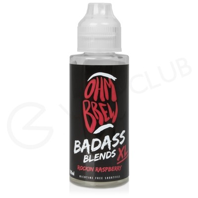 Rockin Raspberry Shortfill E-Liquid by Ohm Brew Badass Blends XL 100ml