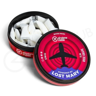 Rose Grape Airplane Mode Nicotine Pouches by Lost Mary