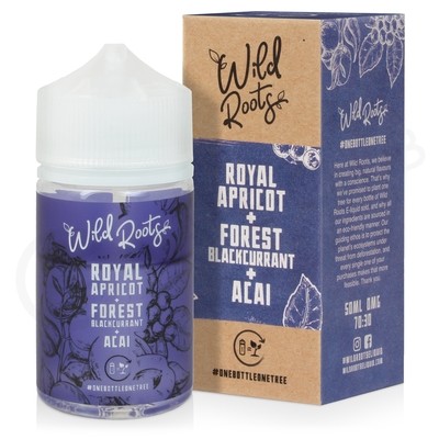Royal Apricot, Forest Blackcurrant & Acai Shortfill E-Liquid by Wild Roots 50ml