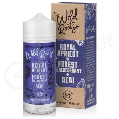 Royal Apricot, Forest Blackcurrant & Acai Shortfill E-Liquid by Wild Roots 100ml