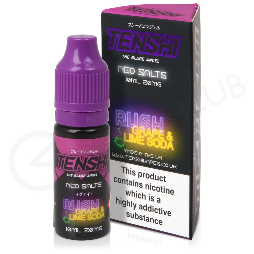 Rush Grape & Lime Soda Nic Salt ELiquid by Tenshi