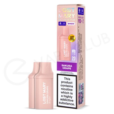 Sakura Grape Lost Mary BM600 Prefilled Pods