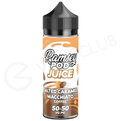Salted Caramel Macchiato Shortfill E-Liquid by Ramsey Pod 100ml