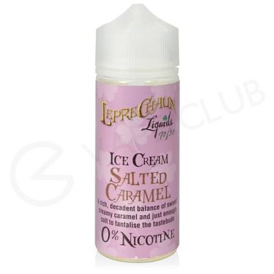 Salted Caramel Shortfill E-Liquid by Leprechaun Liquids Ice Cream 100ml