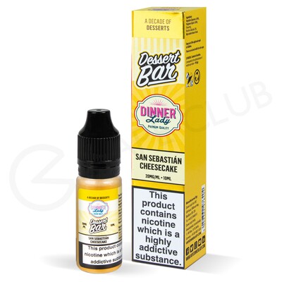 San Sebastian Cheesecake Nic Salt E-Liquid by Dinner Lady Dessert Bar Salts