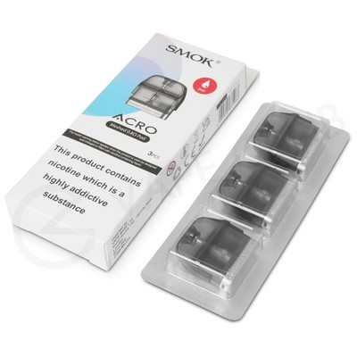 Smok Acro Pods Genuine Smok Acro Replacement Pods – 3 Pack Of 2ml  Refillable Meshed Pods For Acro Vape Kit