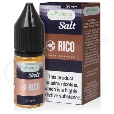 Smoky Tobacco Nic Salt E-Liquid by Wholenic Rico