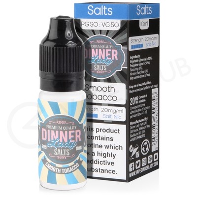 Smooth Tobacco Nic Salt E-Liquid by Dinner Lady