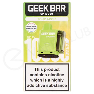 Sour Apple Geek Bar Up 10000 Refill Pod
