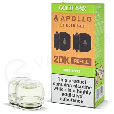 Sour Apple Gold Bar Apollo Prefilled Pods