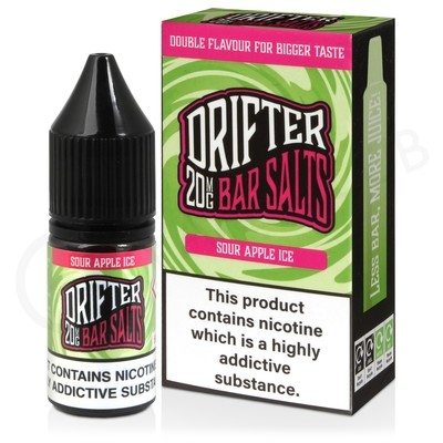 Sour Apple Ice Nic Salt E-Liquid by Drifter Bar Salts