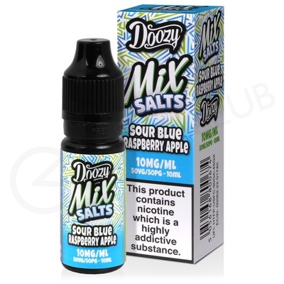 Sour Blue Raspberry Apple Nic Salt E-Liquid by Doozy Mix Salts